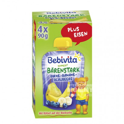 Bebivita German Blueberry Pear Banana Mashed Sucking over 12 months old 360g