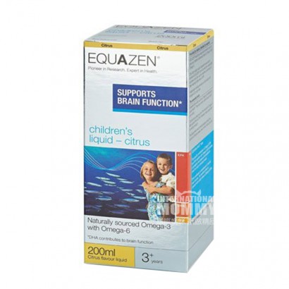 [4 pieces]EQUAZEN England Children's Liquid Fish Oil Citrus Flavor over 3 year old