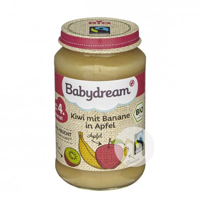 Babydream German Organic Kiwi Apple Banana Fruit Puree over 4 months*6