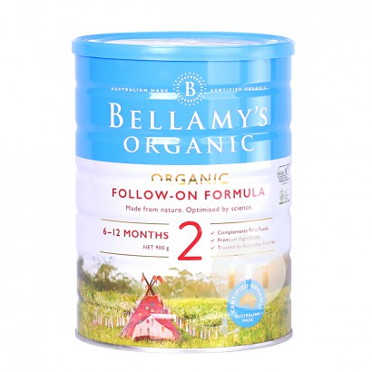 BELLAMY'S Australian Organic Infant Formula 2 stages 900g * 6 cans