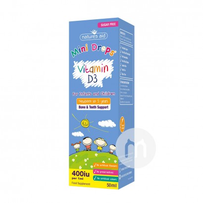 Natures Aid England Vitamin D3 Drop...