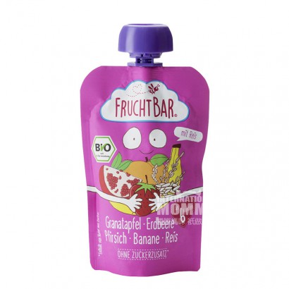 FRUCHTBAR German Organic Fruit Rice Puree Sucking over 6 months old 100g*8