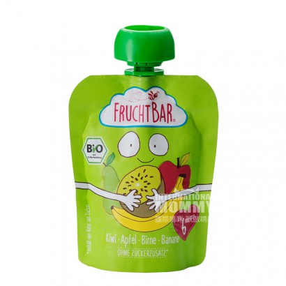 FRUCHTBAR German Organic Banana Pear Kiwi Apple Puree Sucking over 6 months old 100g*8