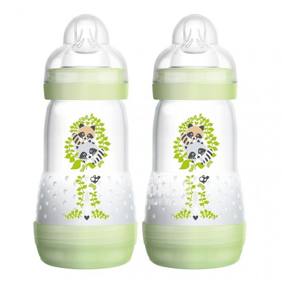 MAM Austria anti flatulence PP bottle 260ml, two bottles for 0-3 months