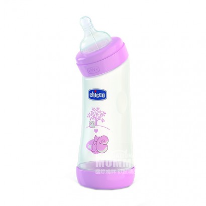 Chicco Italy baby wide mouth angle crooked head PP plastic bottle 250ml silicone nipple more than 0 months