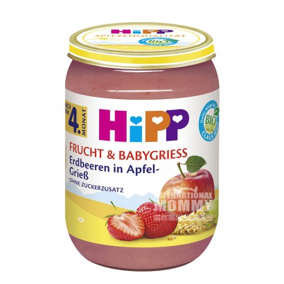 HiPP German Organic Apple Strawberry Cereal Mix Puree over 4 months old*6