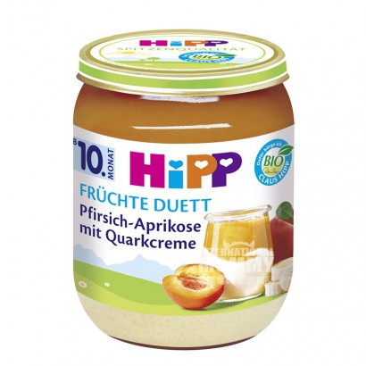 HiPP German Organic Peach Apricot Banana Yogurt Fruit Puree over 10 months old*6