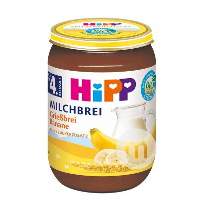 HiPP German Organic Banana Milk Semolina Mix Puree over 4 months old*6