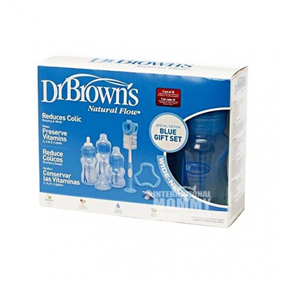 Dr Brown`s US wide caliber PP bottle 6-Piece set 0-3 months