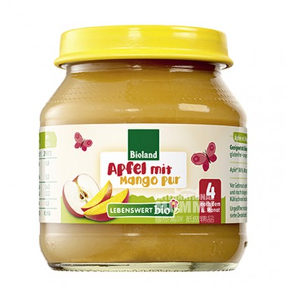 LEBENSWERT German Organic Apple Mango Fruit Puree over 4 months old