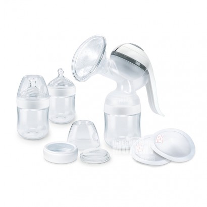 NUK Germany super wide mouth PP bottle manual sucking machine 8-piece nursing set 0-6 months