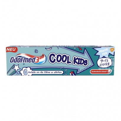 Odol · med3 German odol · med3 Children's caries prevention permanent tooth toothpaste 9-13 years old overseas original