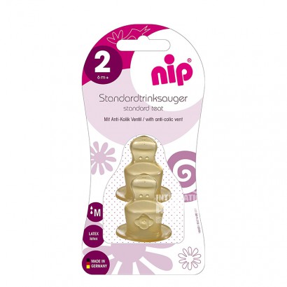 Nip Germany standard caliber latex nipple M 2 for more than 6 months