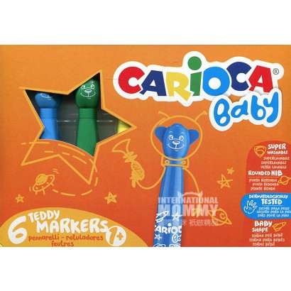 CARIOCA Italy washable watercolor pen 6 colors, overseas local original