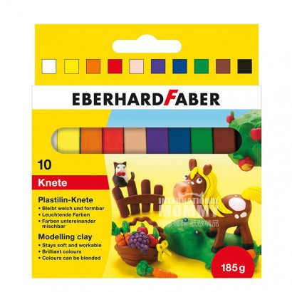 EBERHARD FABER Germany 10-color children's plasticine set overseas local original