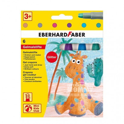 EBERHARD FABER Germany 6-color children's gel crayons overseas local original