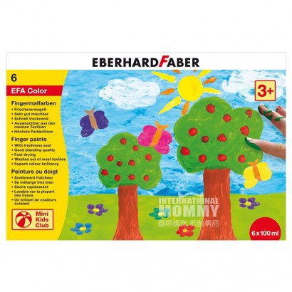 EBERHARD FABER Germany 6-color children's finger paint set box overseas local original