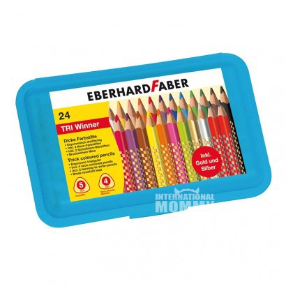 EBERHARD FABER Germany 24 colors children's triangle colored pencils overseas local original