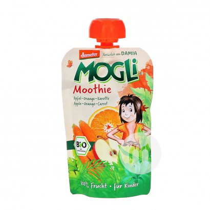 MOGLi German Organic Apple Orange Carrot Mix Sucking*6