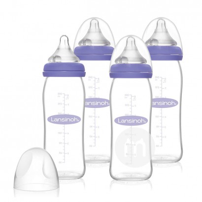 Lansinoh US glass bottle 240ml 4-piece