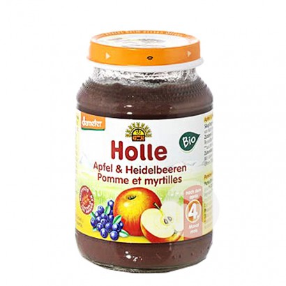 Holle German Organic Apple Blueberry Puree over 4 months