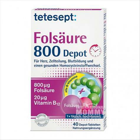 Tetesept folate 800 + vitamin B Tab...