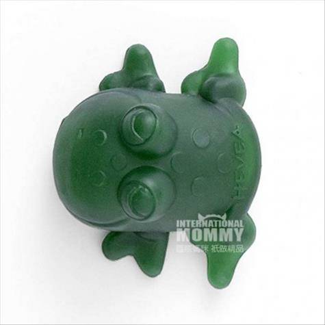 HEVEA Danish green frog bath toy