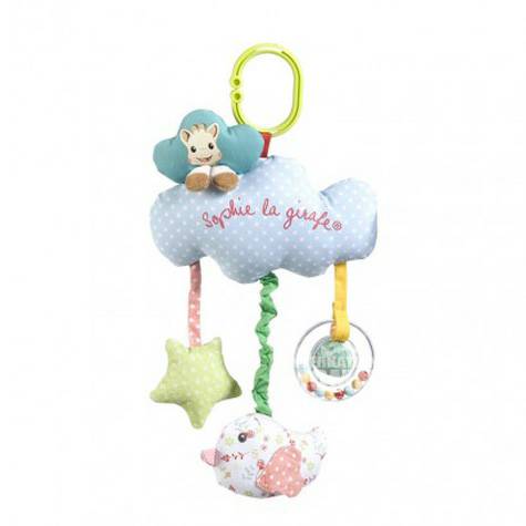 Vulli Sophie French baby colorful music box lathe hanging