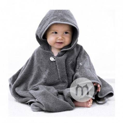 Mabyen Germany Baby bathrobe hooded bathrobe bath towel