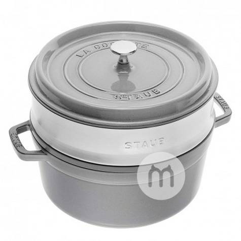 STAUB French enamel cast iron pot w...