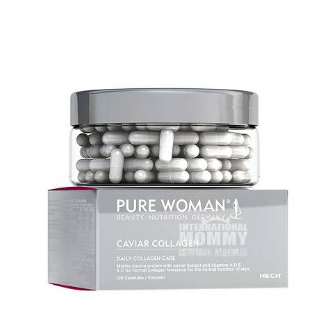 HECH German PURE WOMAN Caviar Collagen Capsules Original Overseas