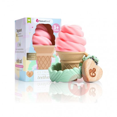 NatureBond Germany NatureBond ice cream teether toy pink overseas local original