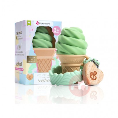 NatureBond Germany NatureBond ice cream teether toy green overseas local original