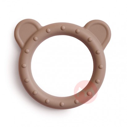 Mushie Denmark Mushie Baby Teether Toy Bear Teething Ring Overseas Local Original