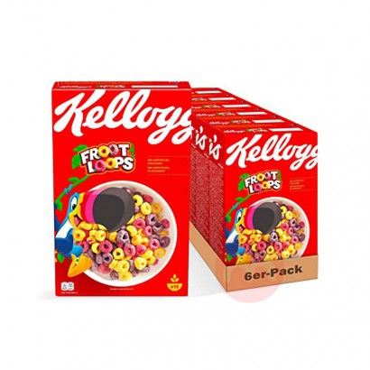 Kellogg's American Kellogg's Fruit Flavored Mixed Cereal Rings 6 Packs Original Overseas Local Edition