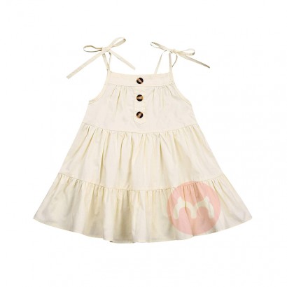 0-18 Months Online Comfortable Ribbons Sleeveless Kids Baby Girl Dress Summer Clothing