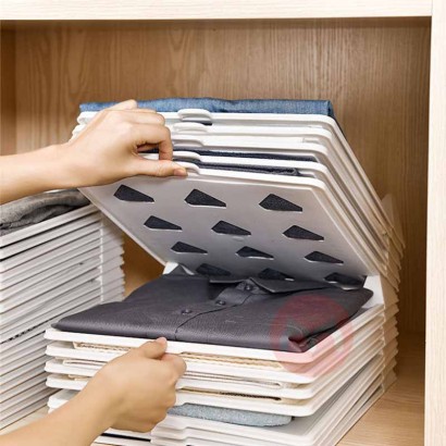 Shirt Organizer T Shirt Folder Board Clothing Dividers Stackable T Shirt Lazy man Folding Board Organizer