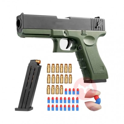 Exercises Children's Physical Coordination Dark Green Soft Bullet Plastic Toy Guns Simulates Real Manual Loading