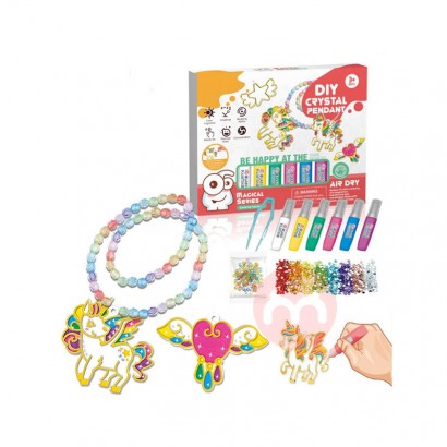 SY Girl beauty toys painting colors for kids beads jewelry making kit for kids window art crystal glue craft DIY ornamen