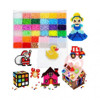 In Stock CUTE STONE Fuse Beads Craft Kit DIY Educational Toys 8000 pcs Iron Beads Arts and Crafts Pearler Set Kids Gift 