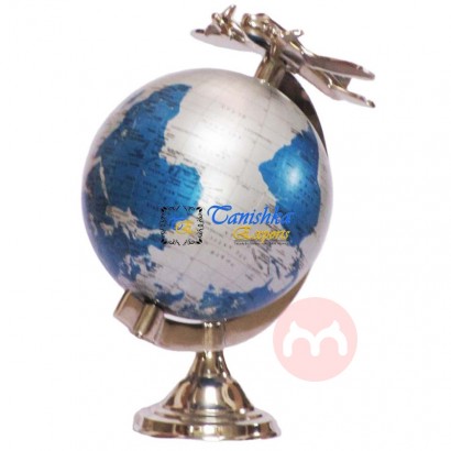 Nautical Airplane Designer Collectible Globe Nautical Airplane Decorative Globe Gift Decor Globe