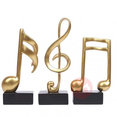 Musical Symbol Aluminium Sculpture Figurines Showpiece 