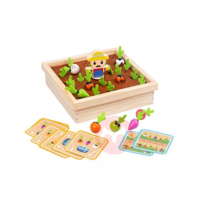 Concentration Training wooden memory chess radish pulling game carrot memory game