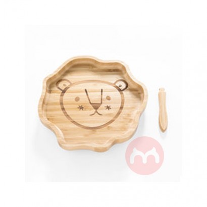 winxu Kitchen Tabletop Custom Printed Dinner Plates Fox Sheep Rabbit Elephant Monkey lion Koala Shape Kids Bamboo Animal