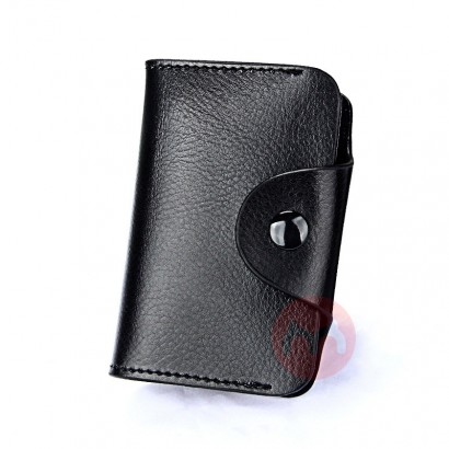 Genuine Leather Unisex Business Card Holder Wallet Bank Credit Card Case ID Holders Bag Men Women Card Wallet