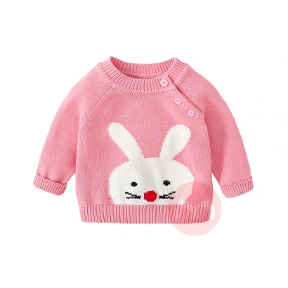 crew neck cartoon jacquard baby swe...