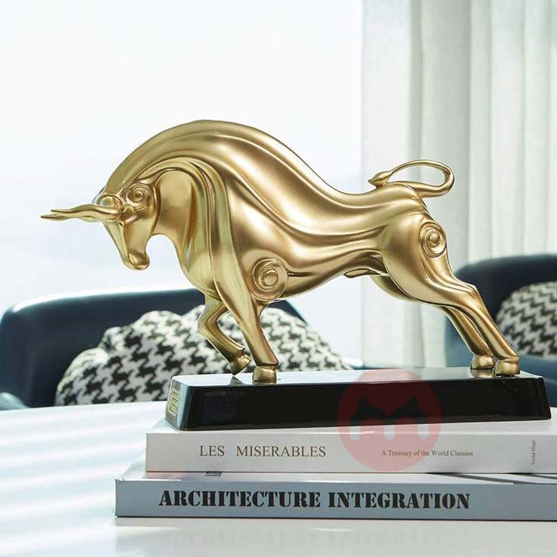 Handmade bull shaped home decoratio...