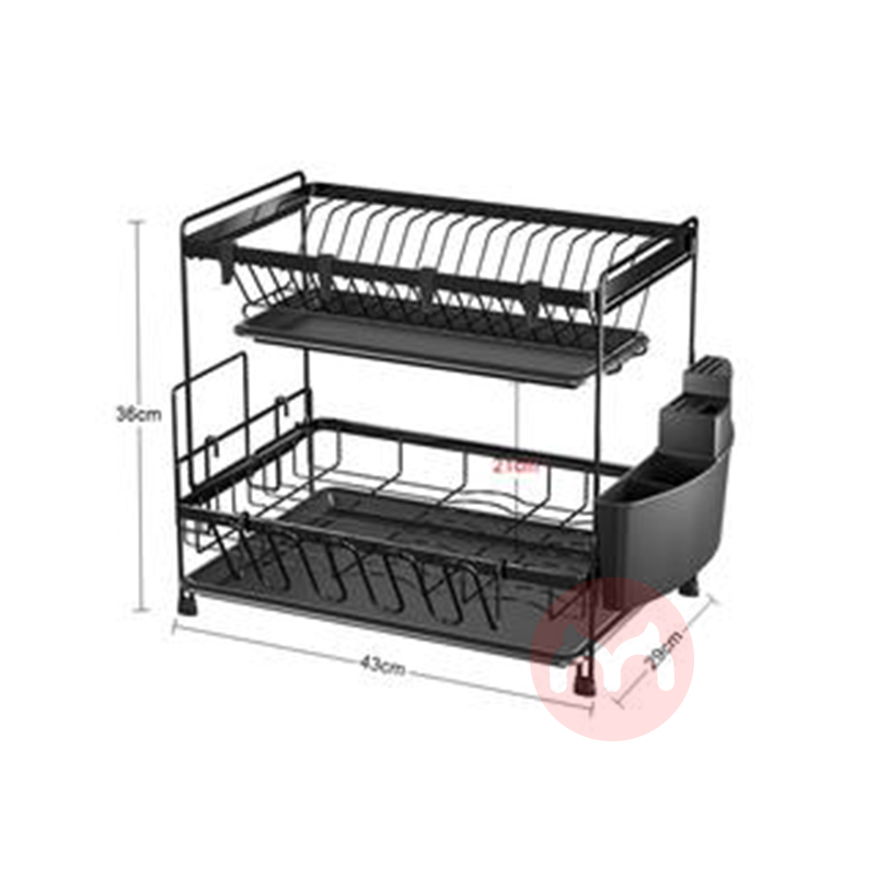 Boming 2 Tier Dish Rack Foldable Mu...