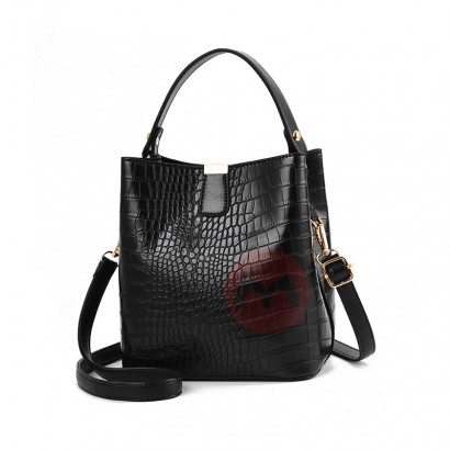 Retro Alligator Leather Bucket Bags...