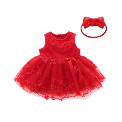 Princess Newborn Baby Girl Dress wi...